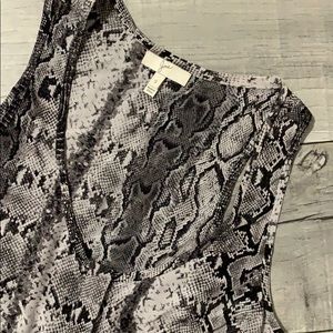 Joie Razor Back Animal Print Tank Small